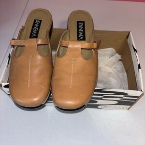 Ipanema Tan Mules Comfortable Slip-On Shoes NWOT